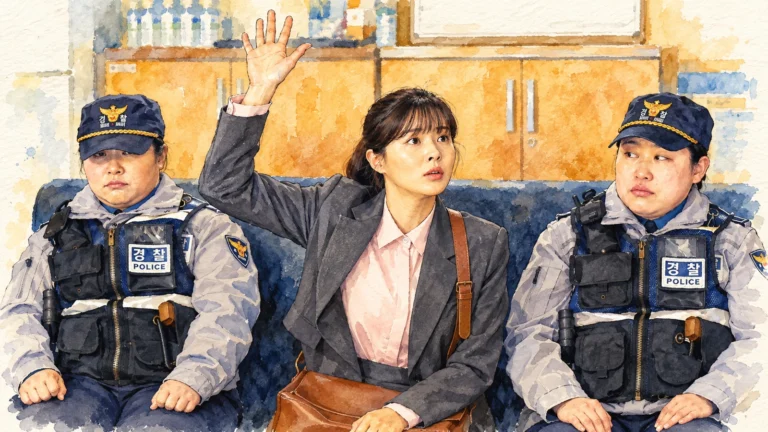 수능 출제의 비밀 이선빈 공식 영화 스틸을 가공한 수채화 일러스트
