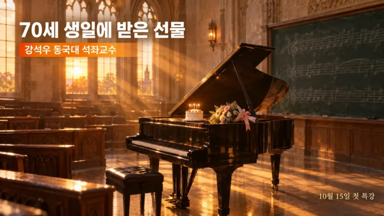 강석우 동국대 석좌교수 임용, 70세 생일에 받은 선물과 딸 강다은의 눈물의 핵심 내용을 보여주는 가로형 대표 이미지
