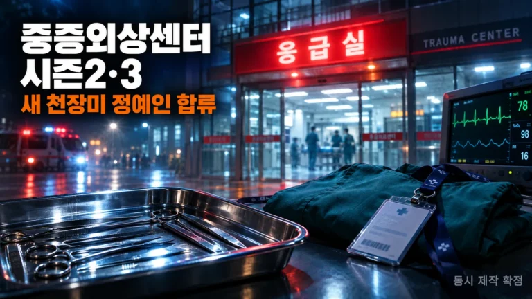 중증외상센터 시즌2 정예인 합류, 하영 하차 후 시즌3까지 동시 제작의 핵심 내용을 보여주는 가로형 대표 이미지